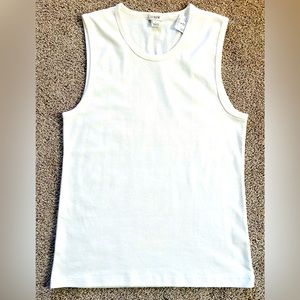 White Crewneck J Crew Tank, Woman’s Large